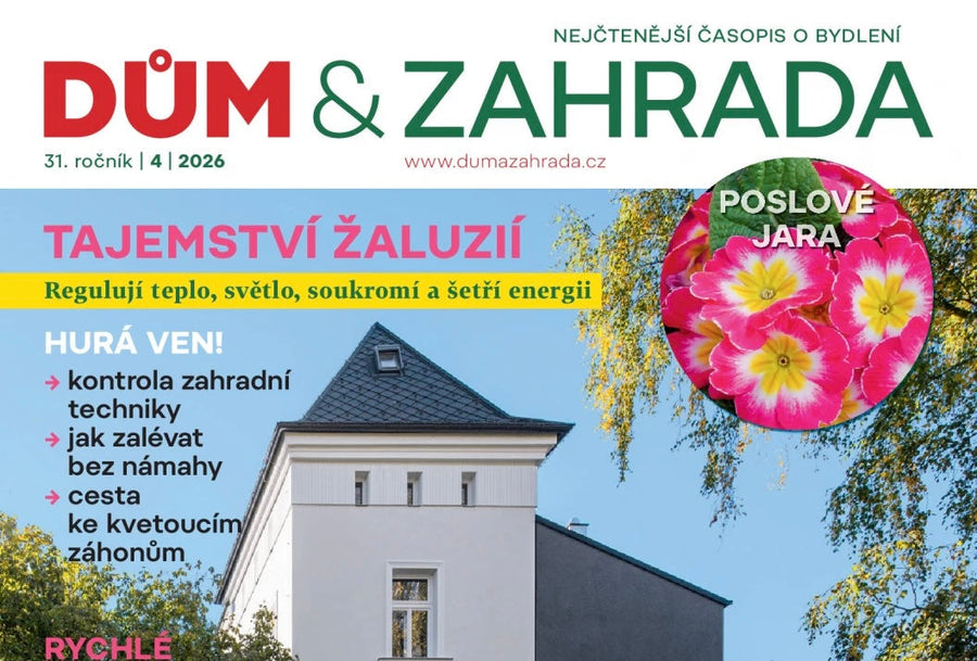 Ateliér Lidická na stránkách dubnového čísla magazínu Dům a zahrada